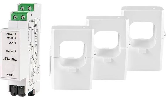 Shelly Pro 3EM  Dreiphasen-Energiezähler 400A